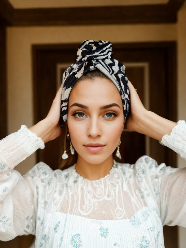 Instant Zebra Turban