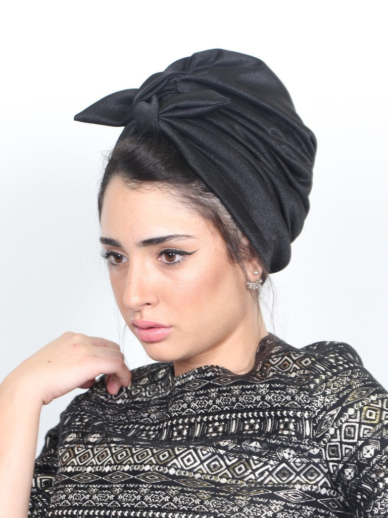 Turban headwrap in black