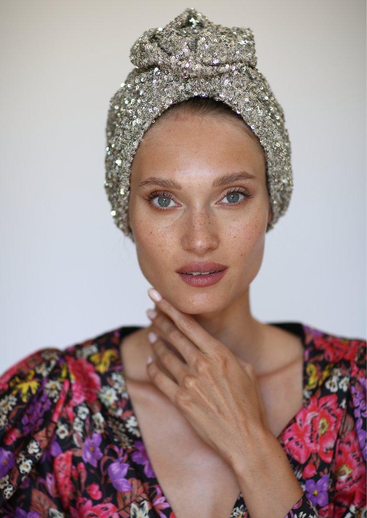 Bling Turban in Gold