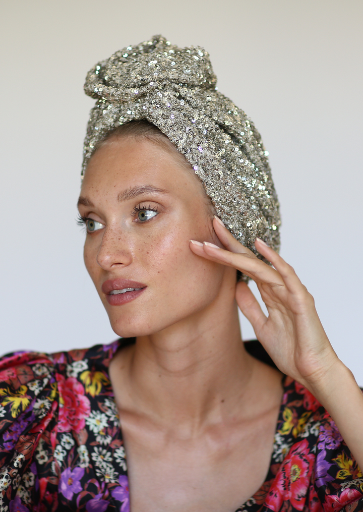 Bling Turban in Gold