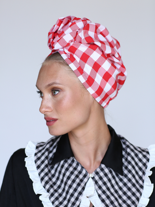 Red Picnic Turban - FREE GIFT