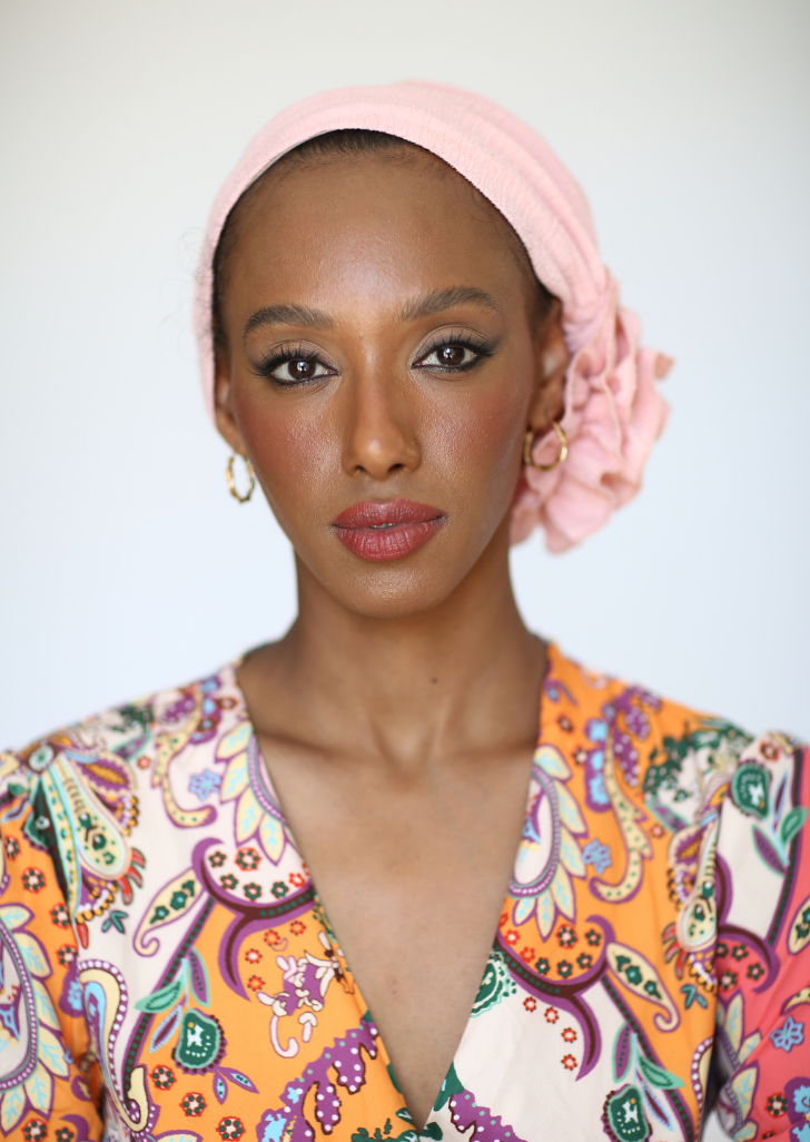 Light pink 3T ROSE TURBAN -Free