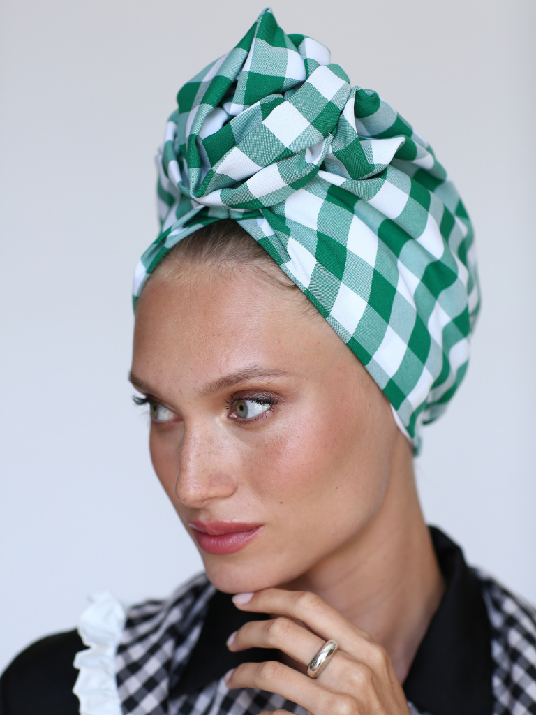 Green Picnic Turban -FREE GIFT