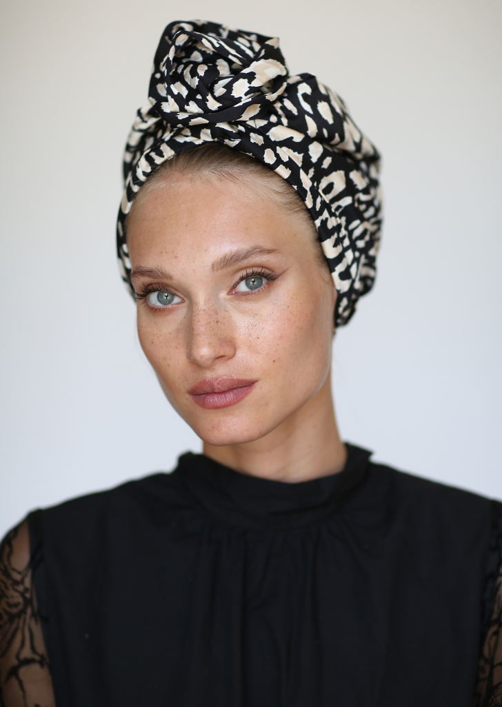 Black Animal Turban