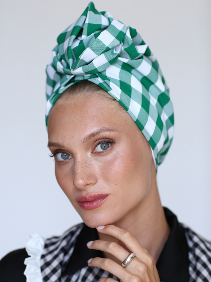 Green Picnic Turban -FREE GIFT