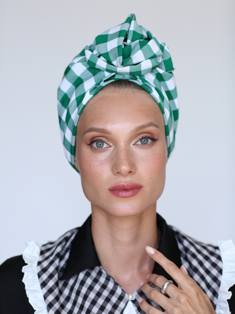 Green Picnic Turban -FREE GIFT