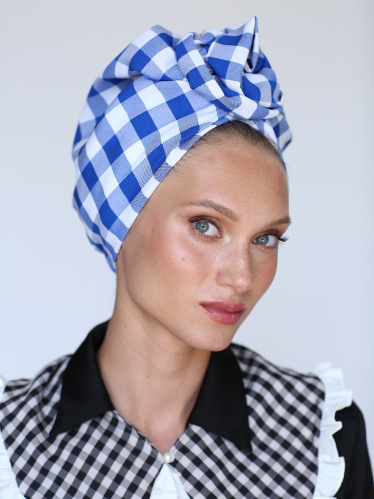 Blue Picnic Turban - FREE GIFT