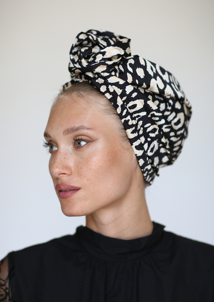 Black Animal Turban