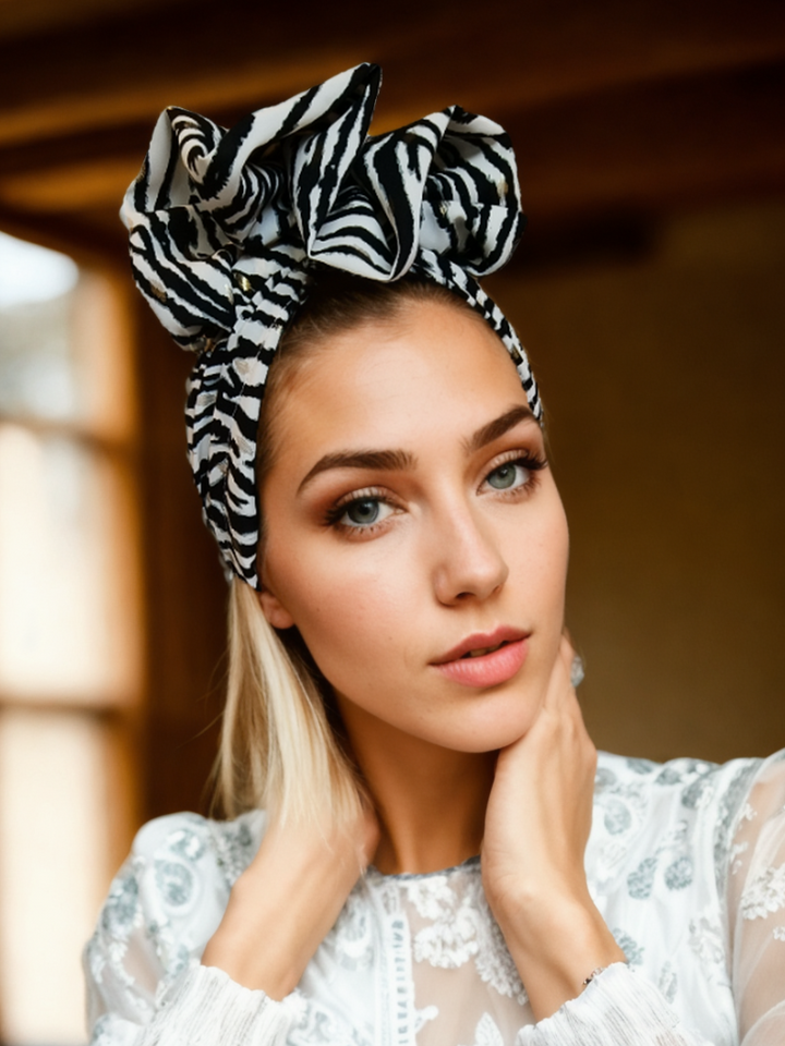 Zebra Pattern Turban