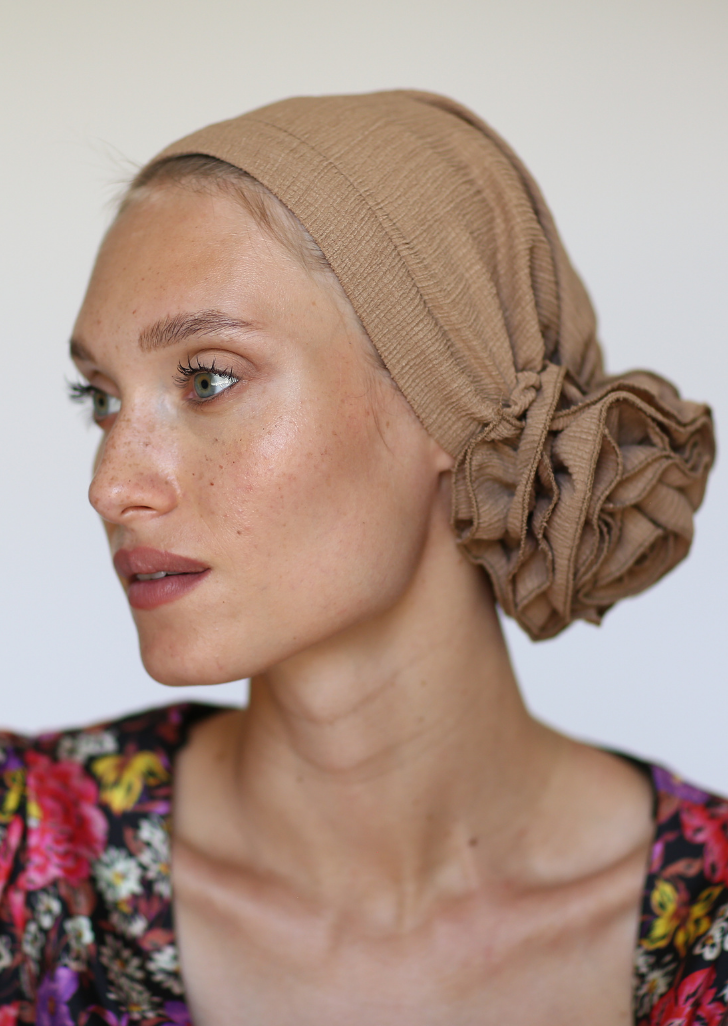 Light pink 3T ROSE TURBAN -Free