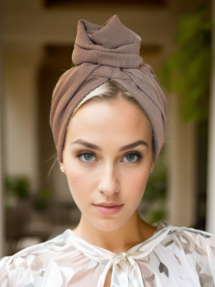 Mocha Knit Turban