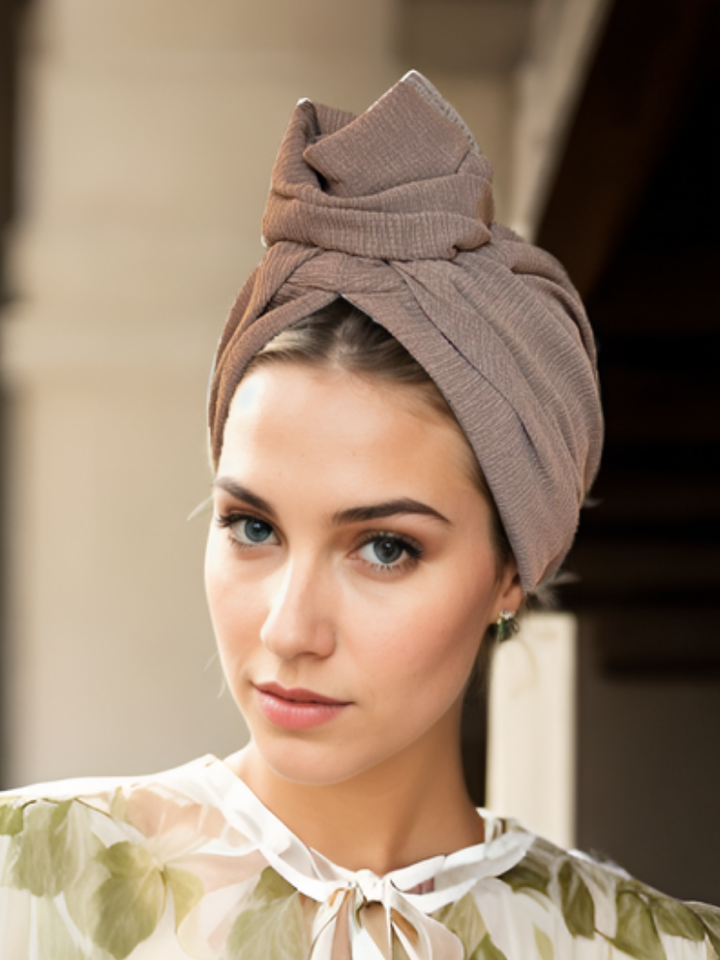 Mocha Knit Turban