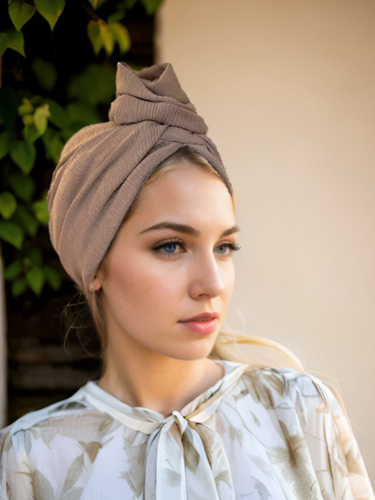 Mocha Knit Turban