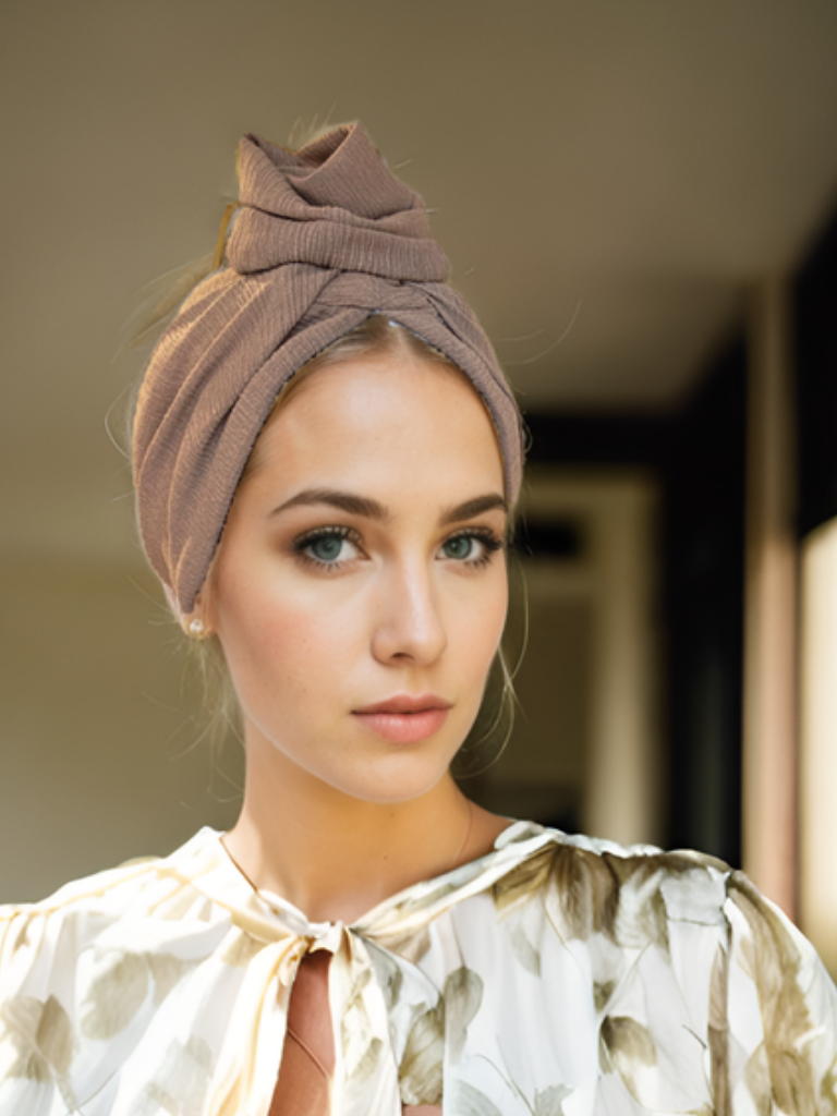 Mocha Knit Turban