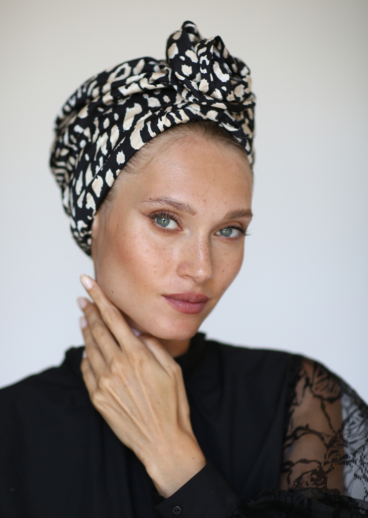 Black Animal Turban