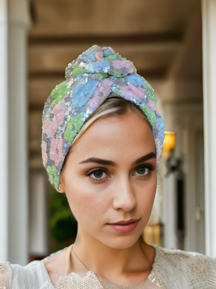 Rainbow Pastel Turban