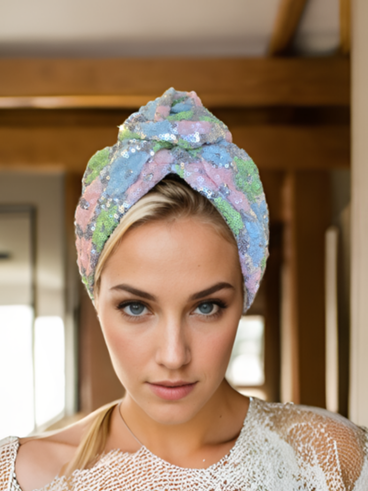 Rainbow Pastel Turban
