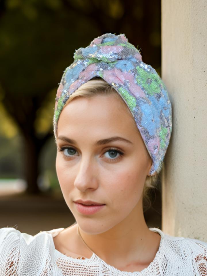 Rainbow Pastel Turban