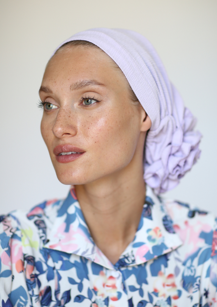 Lilac 3T ROSE TURBAN