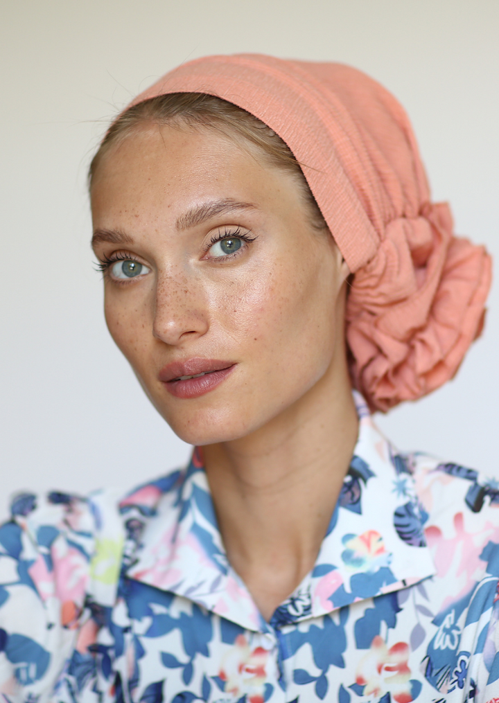 Peach 3T ROSE TURBAN