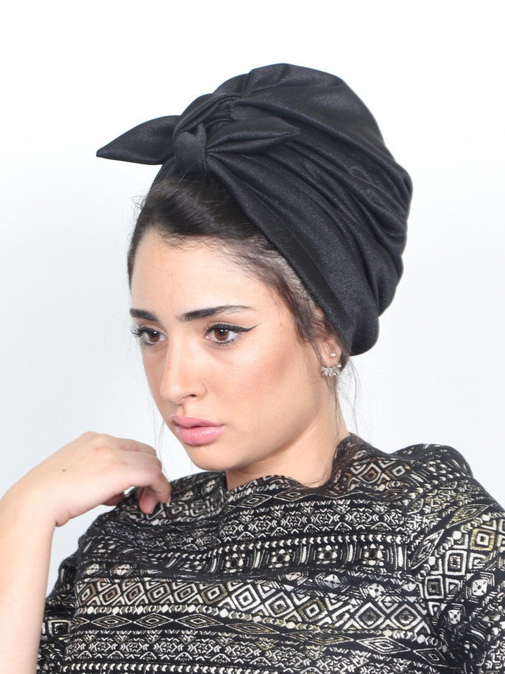 Turban headwrap in black - FREE GIFT