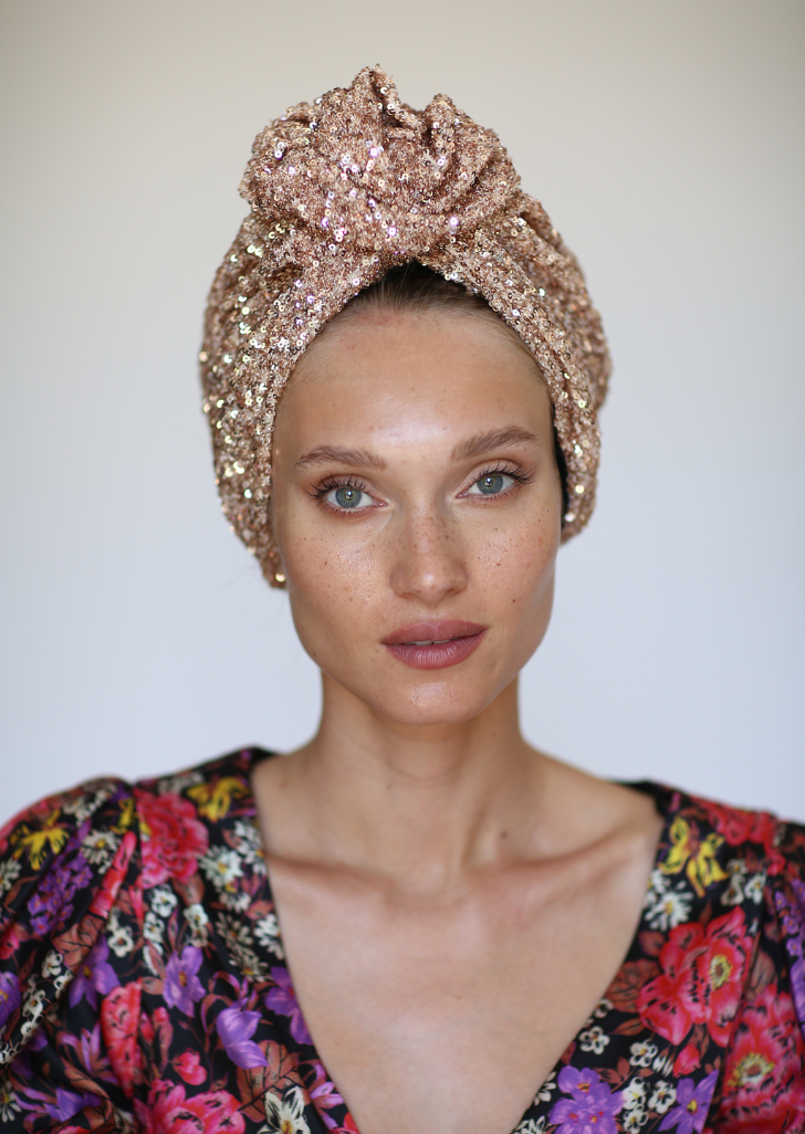 Bling Turban in Gold