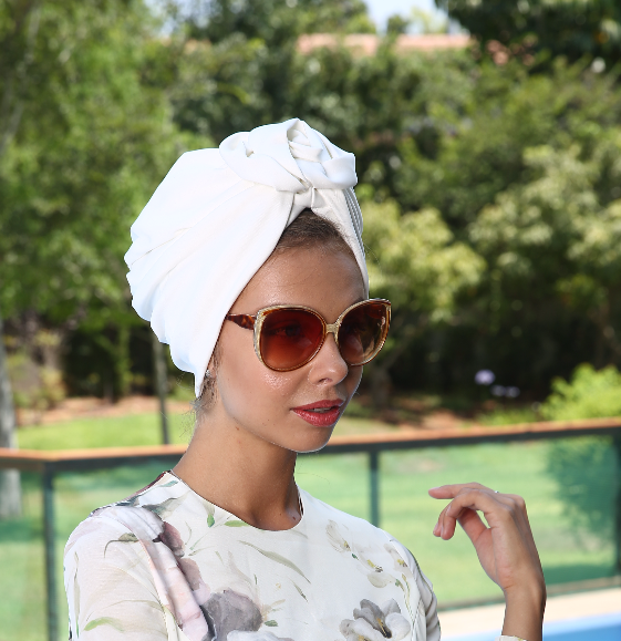 White Flower turban