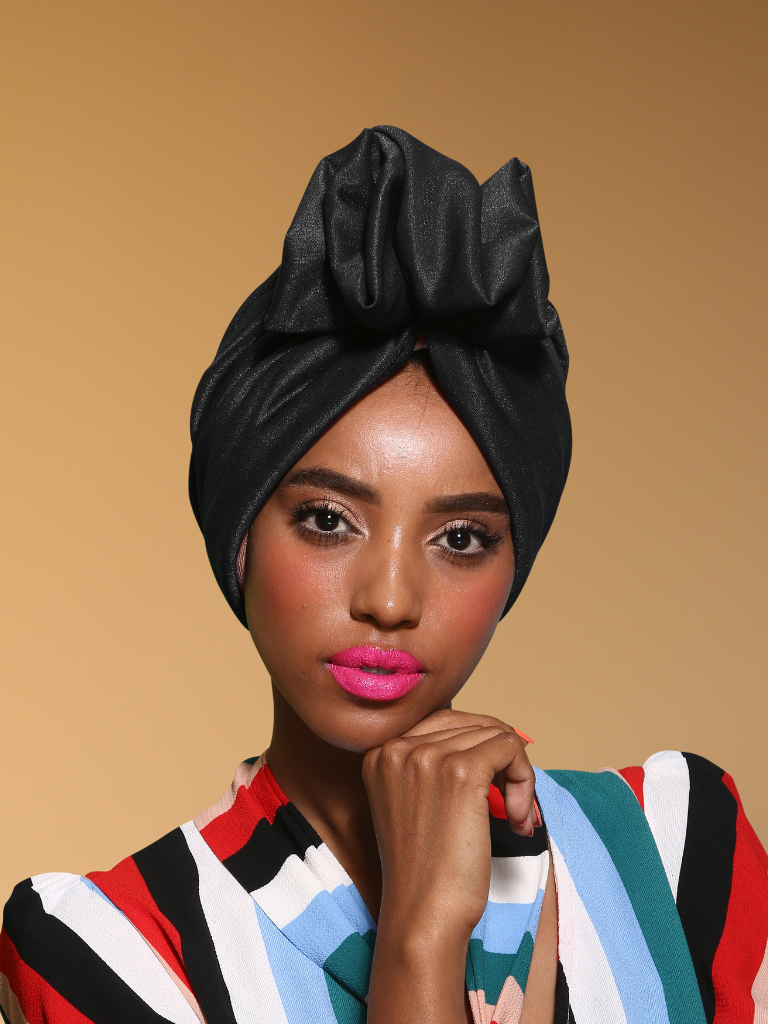 Black Hair Turban