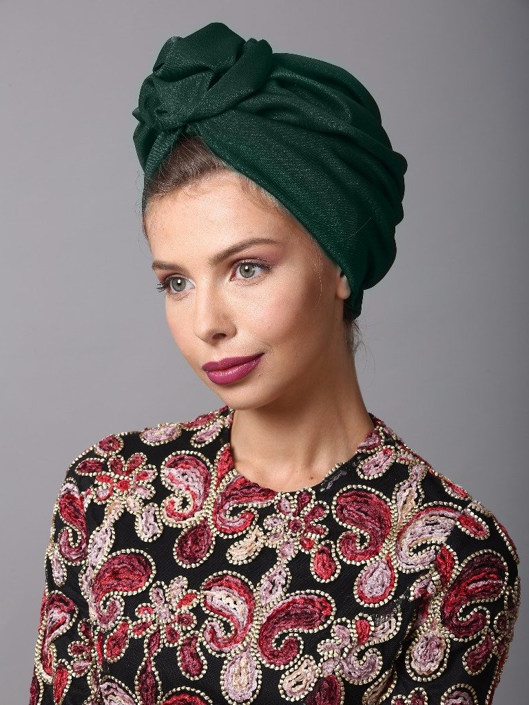 Green Flower turban